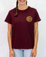 Livestock Womens T-Shirt Burgundy