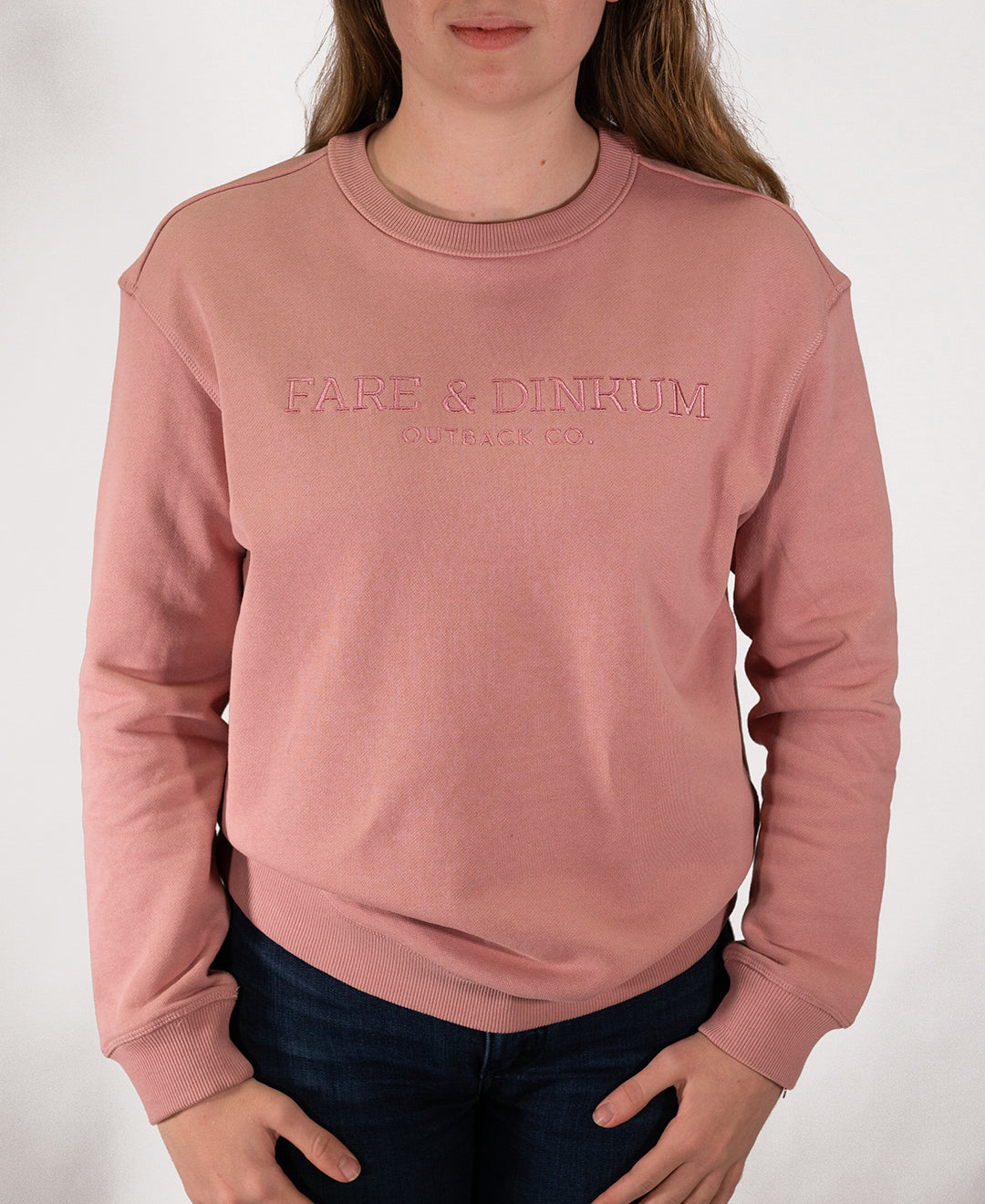 Pink Crew Neck Sweater
