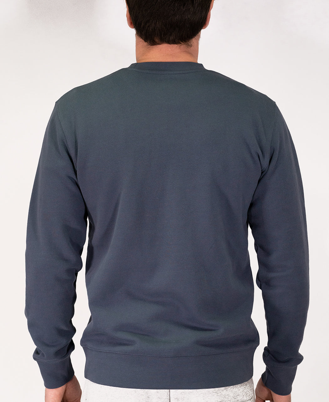 Navy Blue Crew Neck Sweater Mens