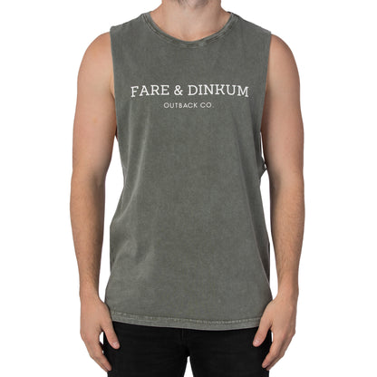 Signature Mens Muscle Tank Stone
